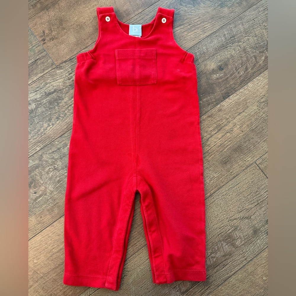 Bella Bliss Red Longall Jon Jon. Size 24 months.